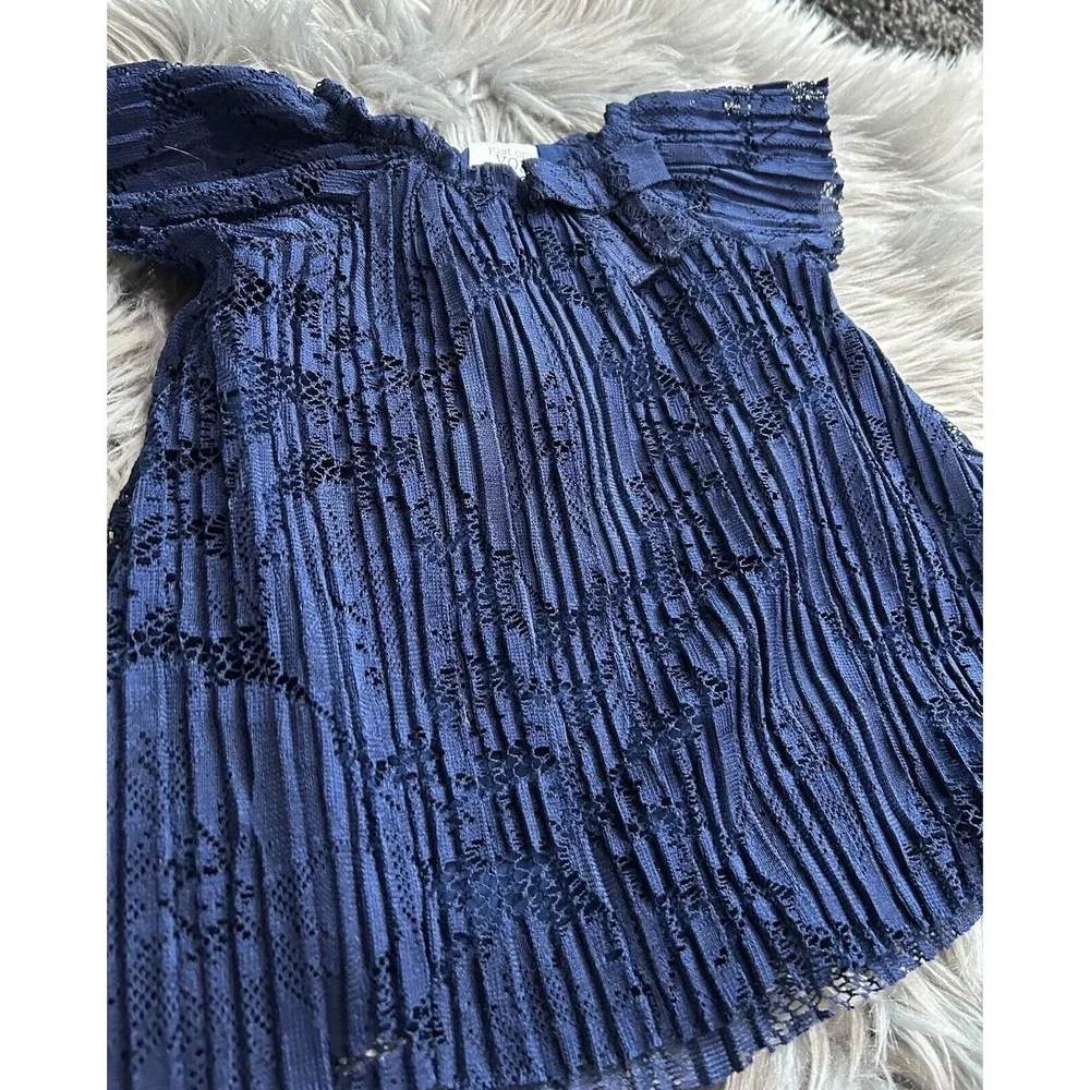 Just One You By Carter's Baby Girl Dress Navy Lace Size 3 Month Special Occasion